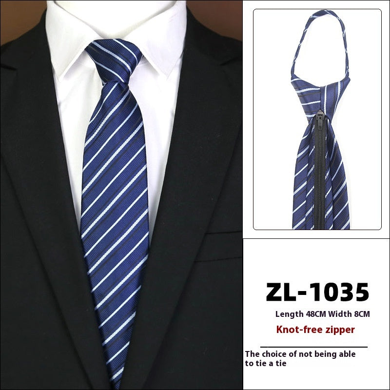Men’s Formal Wear Business Zipper Tie-free - LZ1035