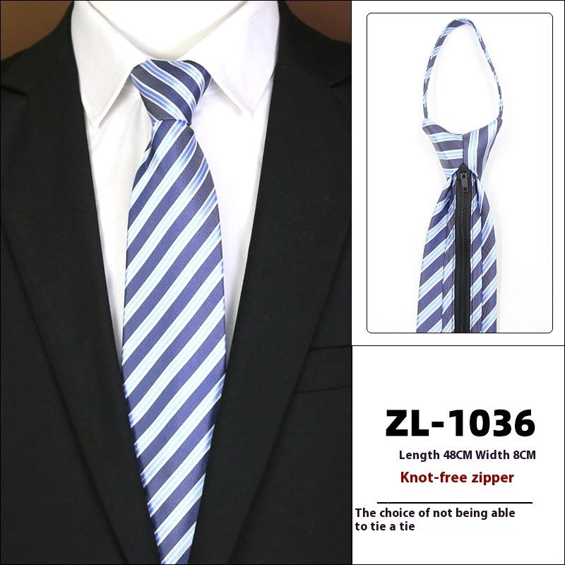 Men’s Formal Wear Business Zipper Tie-free - LZ1036