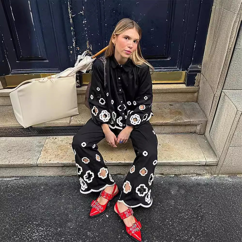 Geometric Bloom Luxury Clothing Set