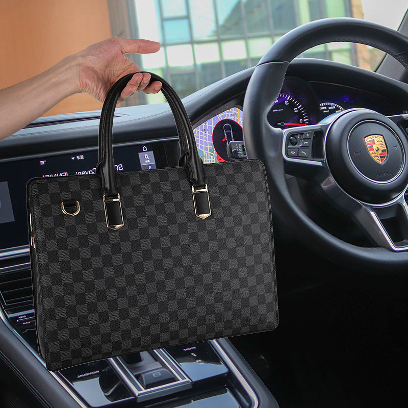 Geometric Leather: High-End Fashion Online