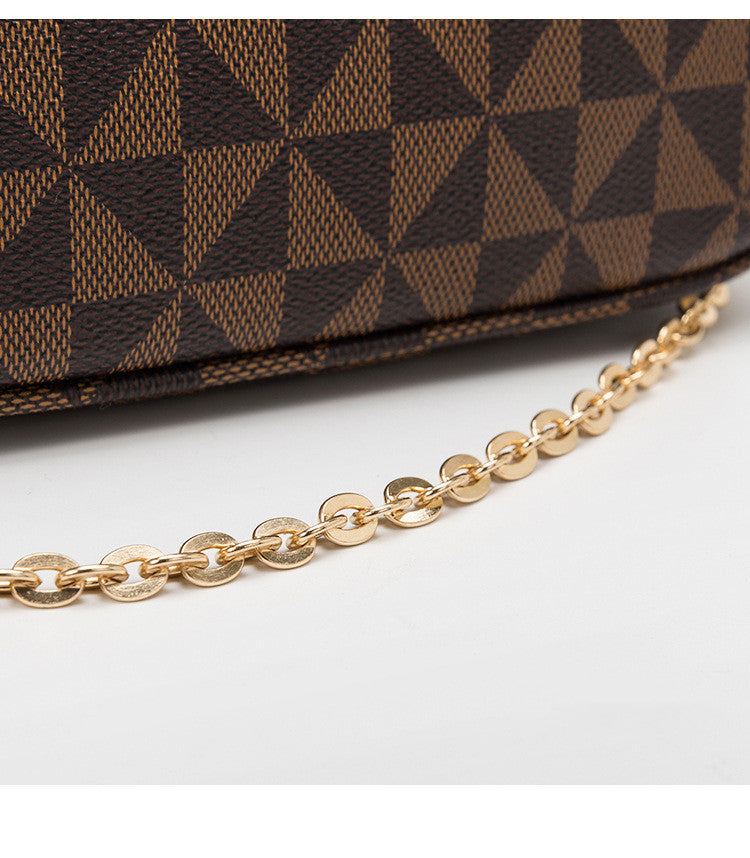 Geometric Leather Messenger Bag Luxury Clothing