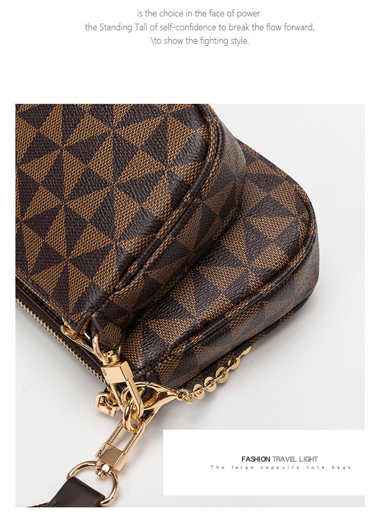 Geometric Leather Messenger Bag Luxury Clothing