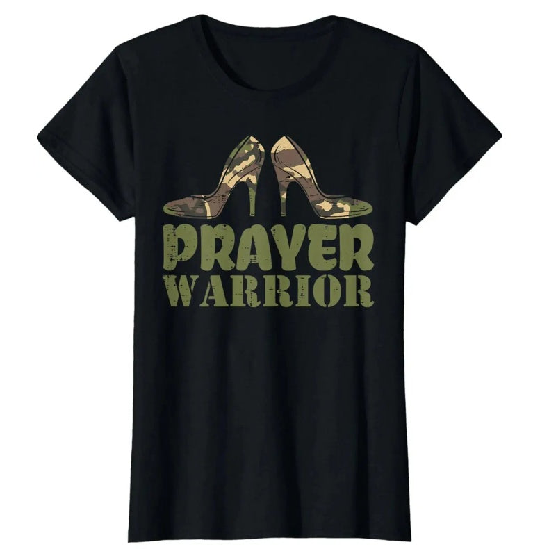 Plus Size Camouflage T-shirt Casual Round Neck Short Sleeves - Black / S