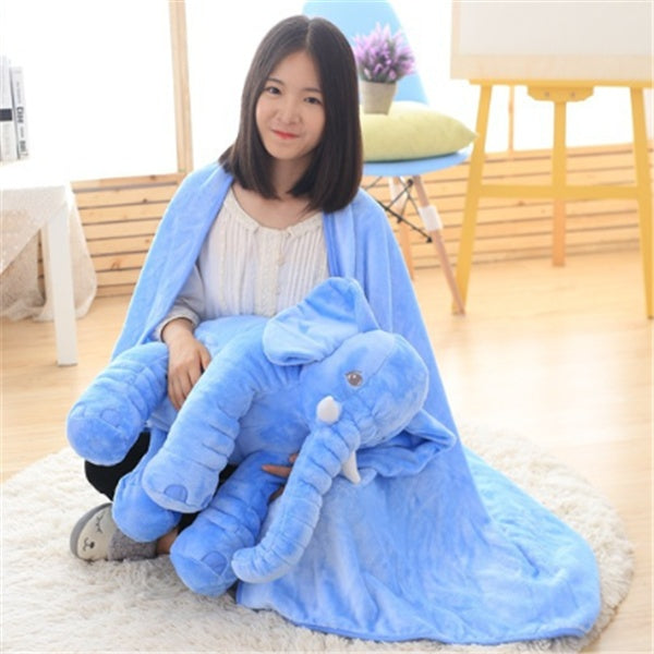Elephant Doll Pillow Baby Comfort Sleep With - Blue 1 L Dual