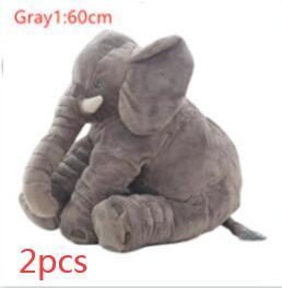 Elephant Doll Pillow Baby Comfort Sleep With - Gray1 2pcs
