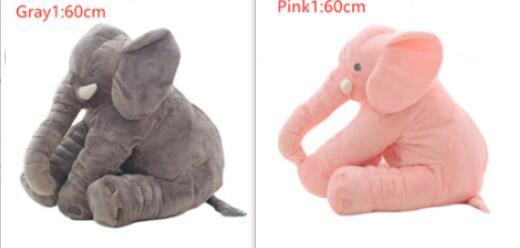Elephant Doll Pillow Baby Comfort Sleep With - Gray1 and Pink1