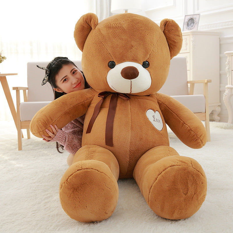 Plush Teddy Bear Teddy Bear Doll Ragdoll - Dark brown / 100cm