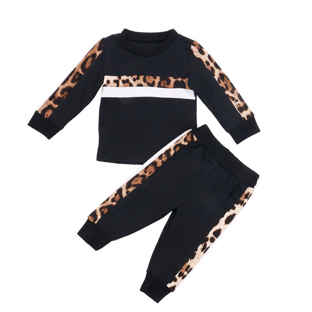 Girls Clothing Sets Autumn Winter Toddler - Black / 12M