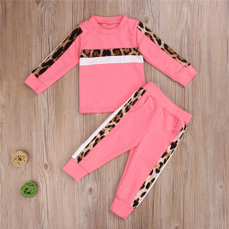 Girls Clothing Sets Autumn Winter Toddler - Pink / 12M
