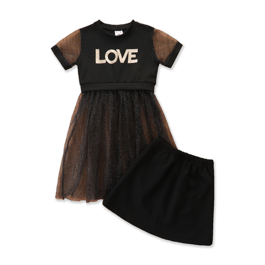 Girls’ Summer Print Two-piece Children’s Clothing