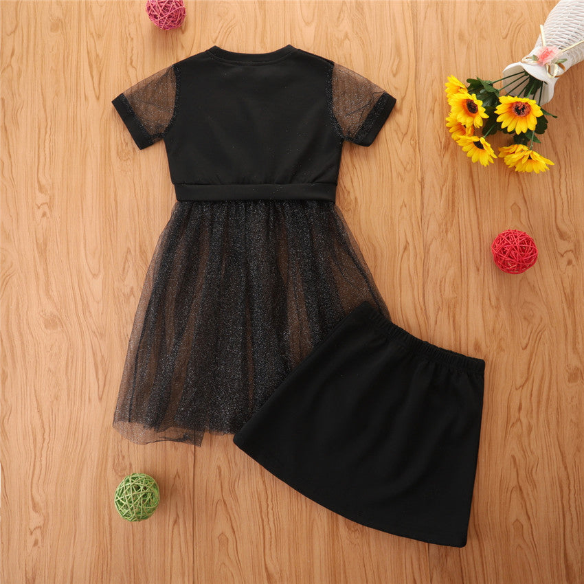 Girls’ Summer Print Two-piece Children’s Clothing
