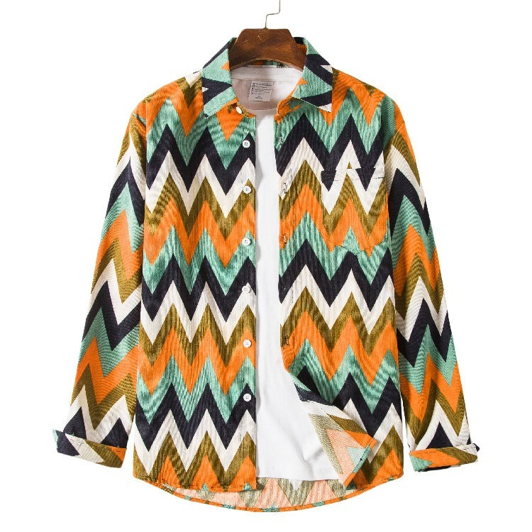 Fashion Ethnic Style Loose Plus Size Casual Shirt - 2XL / R2Yellow