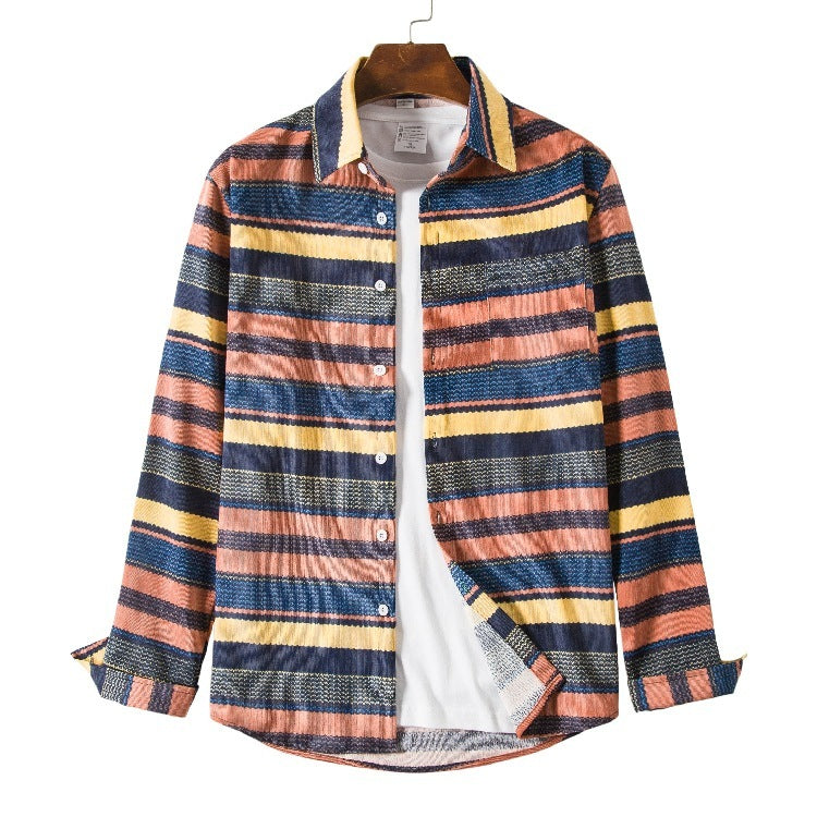 Fashion Ethnic Style Loose Plus Size Casual Shirt - 2XL / R1