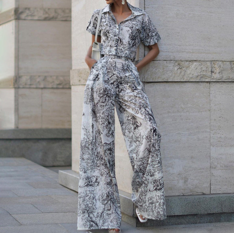 Global Luxury Fashion Animal Print Vacation Top