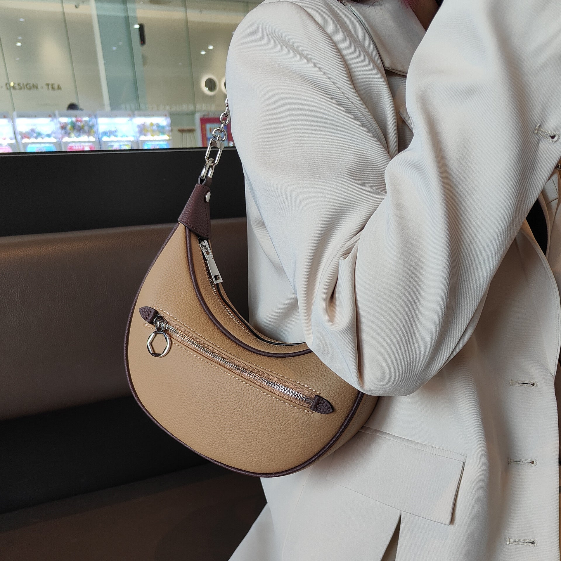 Global Luxury Fashion Brand Leather Pocket Bag