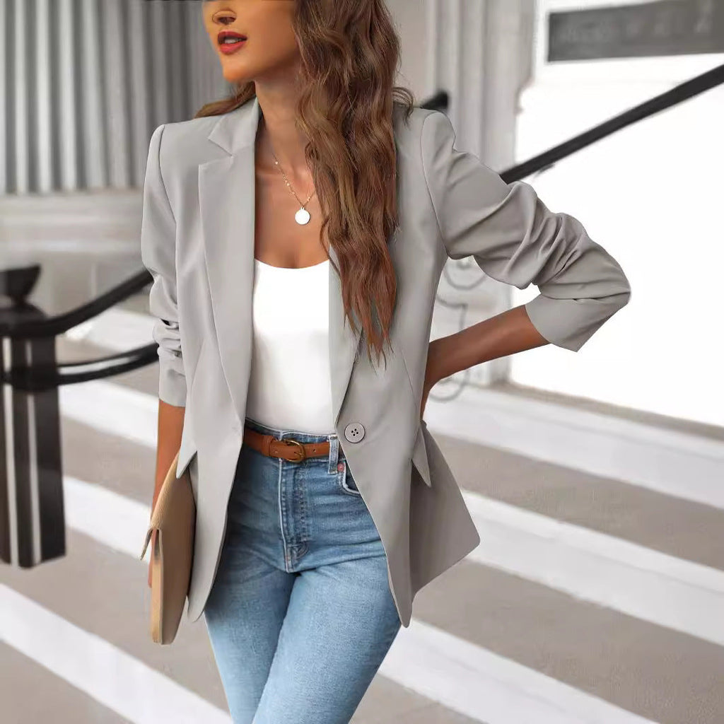 Amazon Cross-border Foreign Trade Women’s New Suit Jacket Temperament Commute Slim Jacket