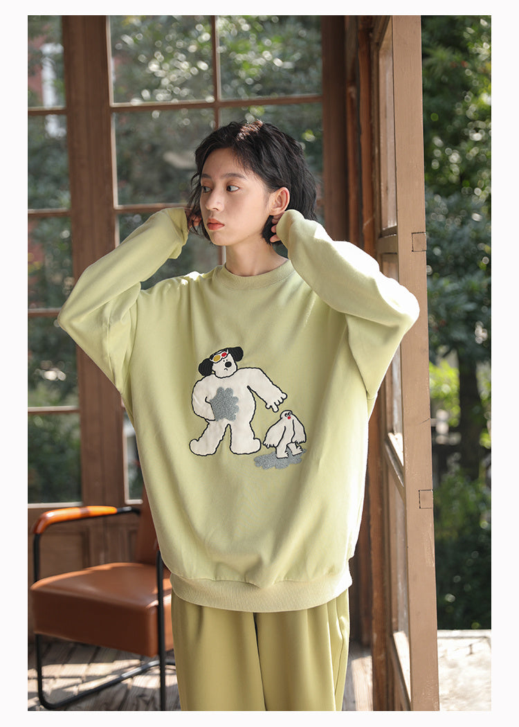 Girls Print Long Sleeve Sweatshirt