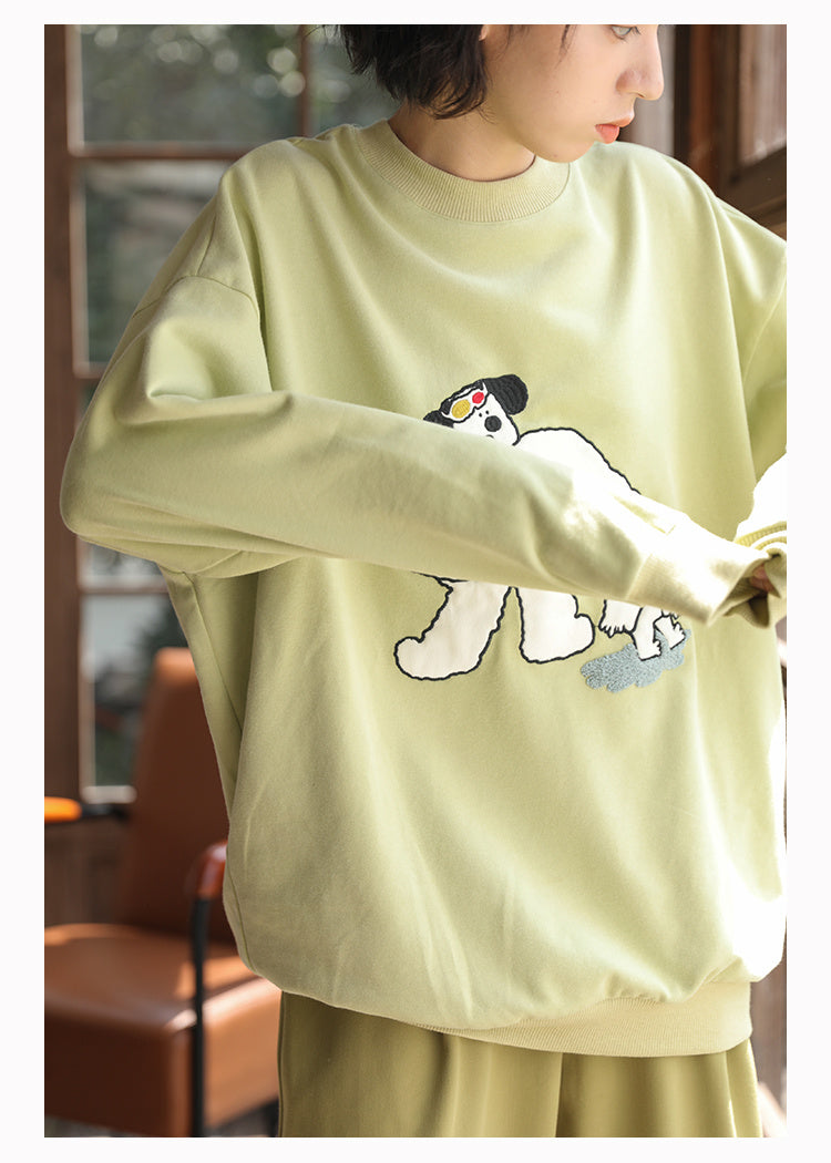 Girls Print Long Sleeve Sweatshirt