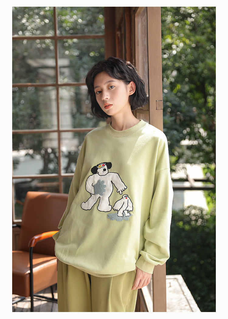 Girls Print Long Sleeve Sweatshirt