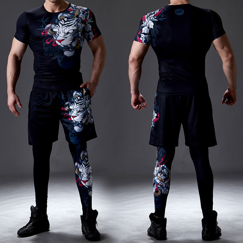 Men’s Sweat-absorbent Quick-drying Fitness Suit - GDJ20 DSK20 JSK28 / S