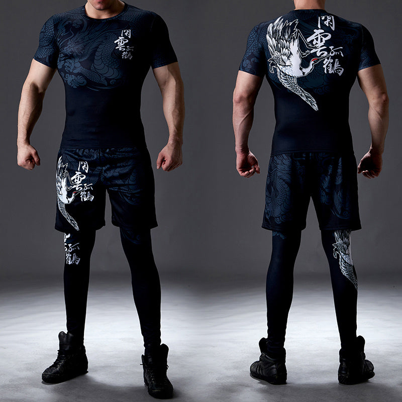 Men’s Sweat-absorbent Quick-drying Fitness Suit - GDJ26 JSK33 DSK22 / S