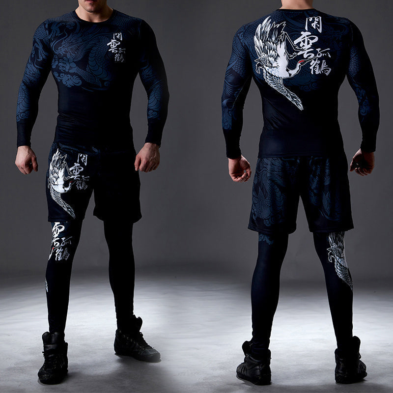 Men’s Sweat-absorbent Quick-drying Fitness Suit - JJS57 JSK33 DSK22 / S