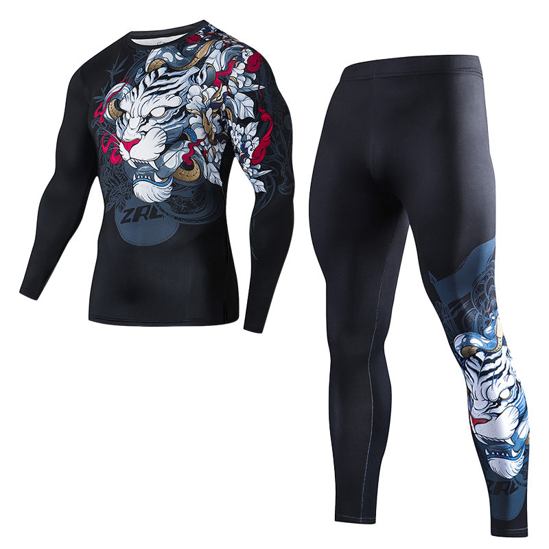 Men’s Sweat-absorbent Quick-drying Fitness Suit - JJS96 JSK28 / S
