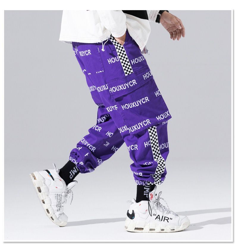 New Arrival Harajuku Japanese Style Letter Printed - Purple / XL