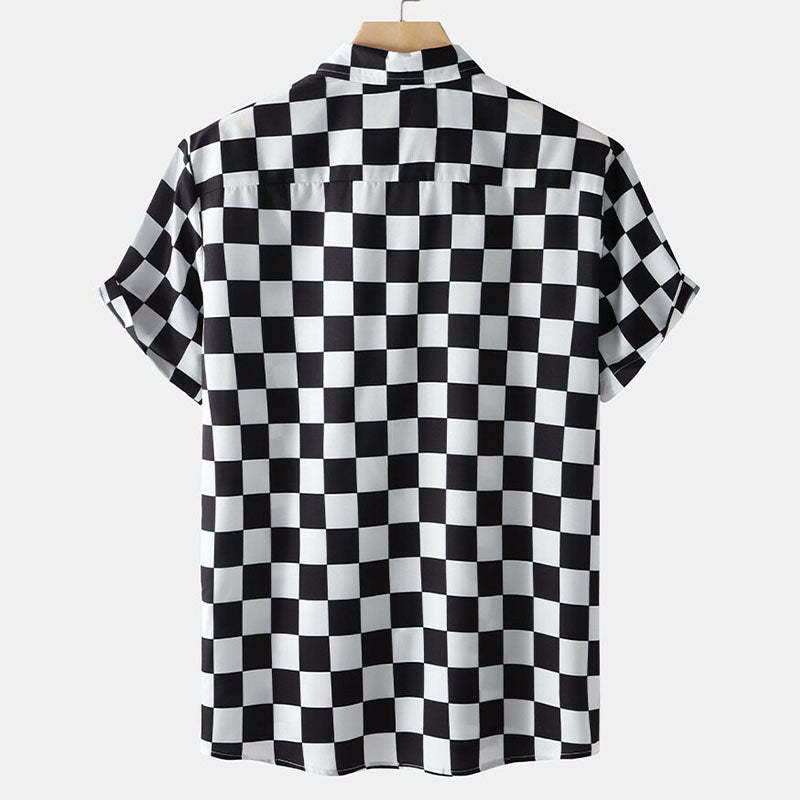 New Short-sleeved Shirt Hawaiian Vacation 3D Printed Casual All-matching Men’s Clothing Top