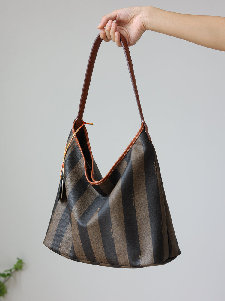 Head Layer Cowhide Commuting Bag For Women - Brown