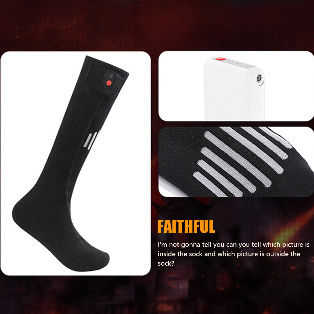 New Adjustable Temperature Heating Socks Intelligent Temperature Control Cold Protection
