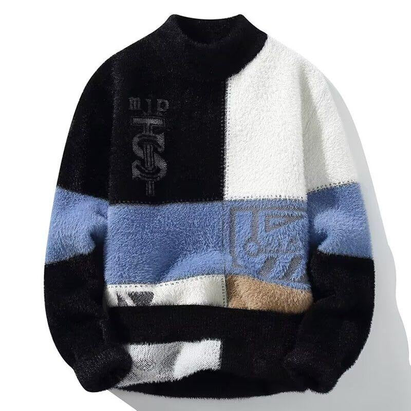 High-grade Trendy Handsome Knitted Top - Black / M
