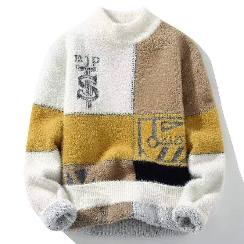 High-grade Trendy Handsome Knitted Top - White / M
