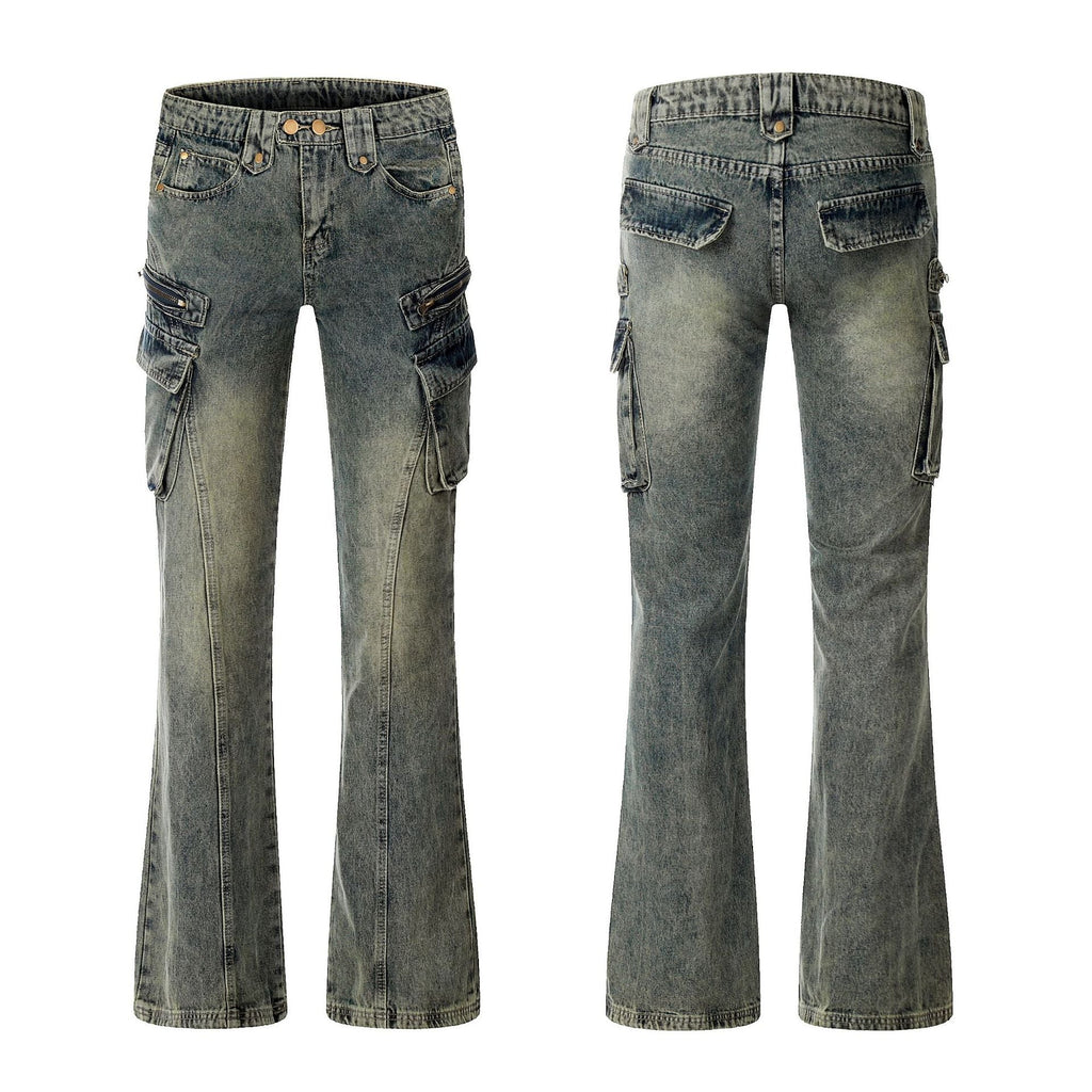 High Street Micro-pull Cargo Jeans Retro