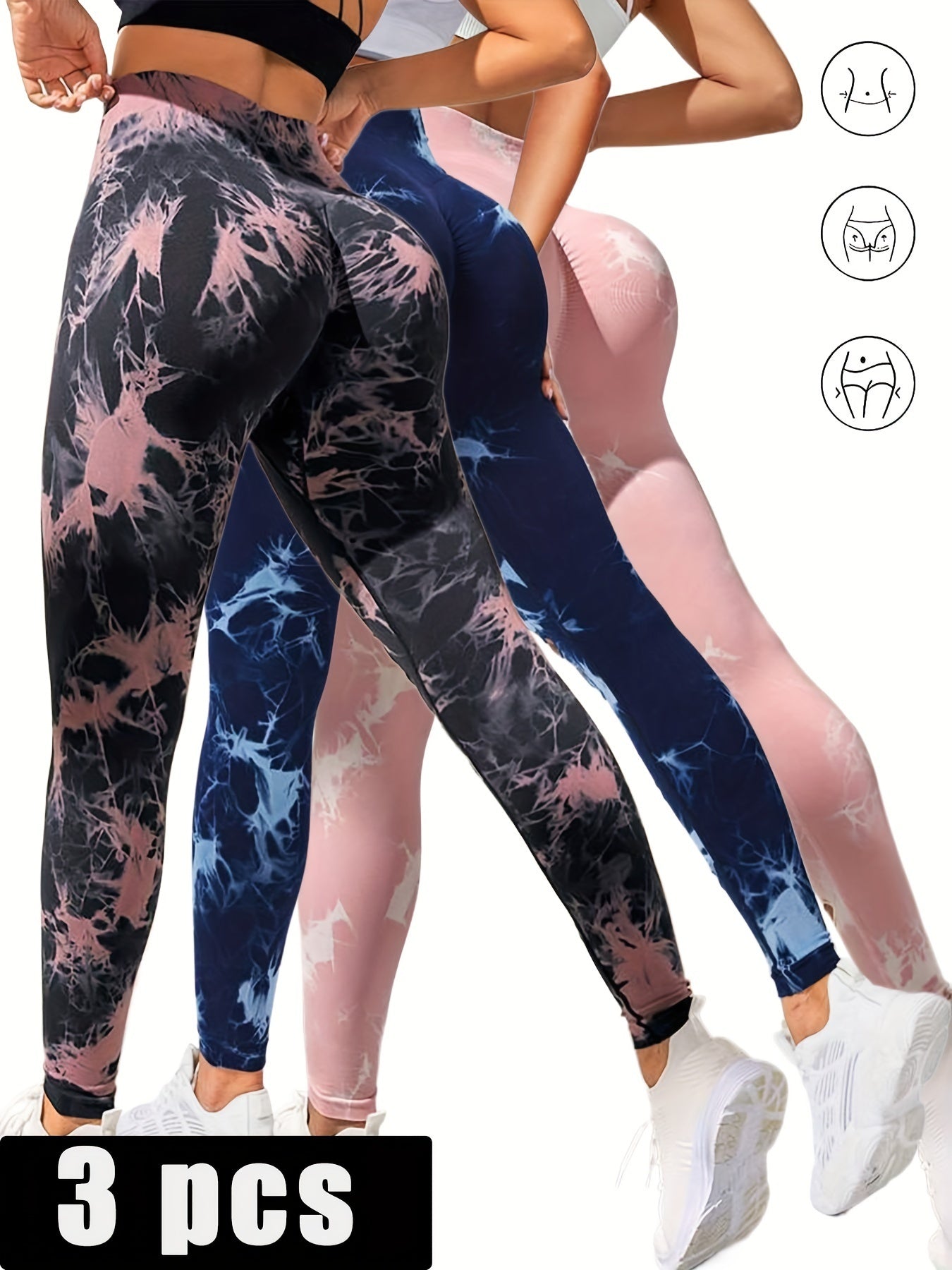 High Waist Butt Lift Leggings Sculpt Sexy Curves High Quality - 3PACK6 / L - 5