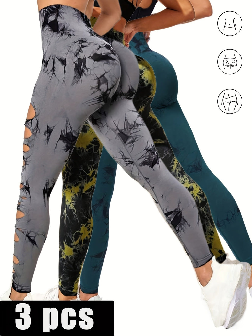 High Waist Butt Lift Leggings Sculpt Sexy Curves High Quality - 3PACK7 / S - 5