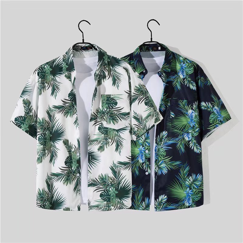Men’s Shorts Shirt Trendy Summer Loose Casual Two-piece Suit