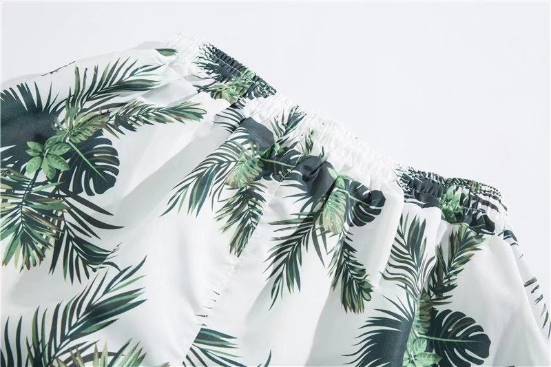 Men’s Shorts Shirt Trendy Summer Loose Casual Two-piece Suit