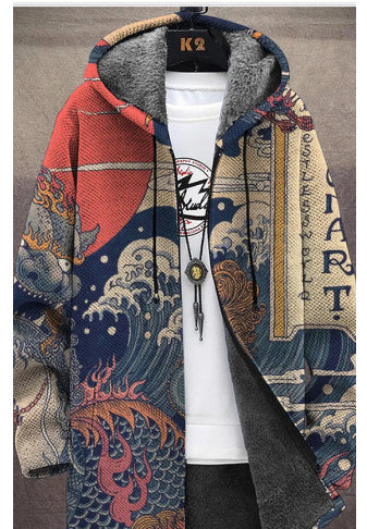 Hooded Cardigan Thick Winter Clothes - 19style / 2XL