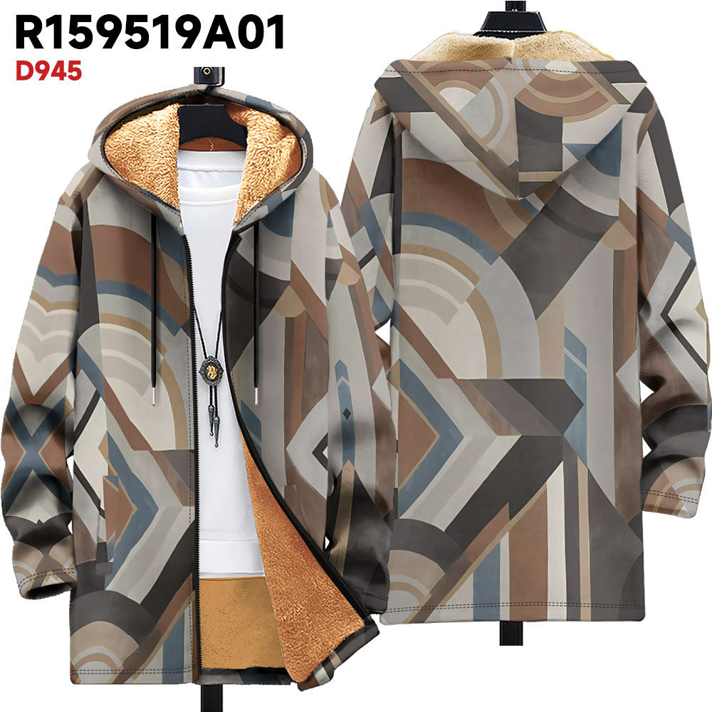 Hooded Cardigan Thick Winter Clothes - E Style / XS