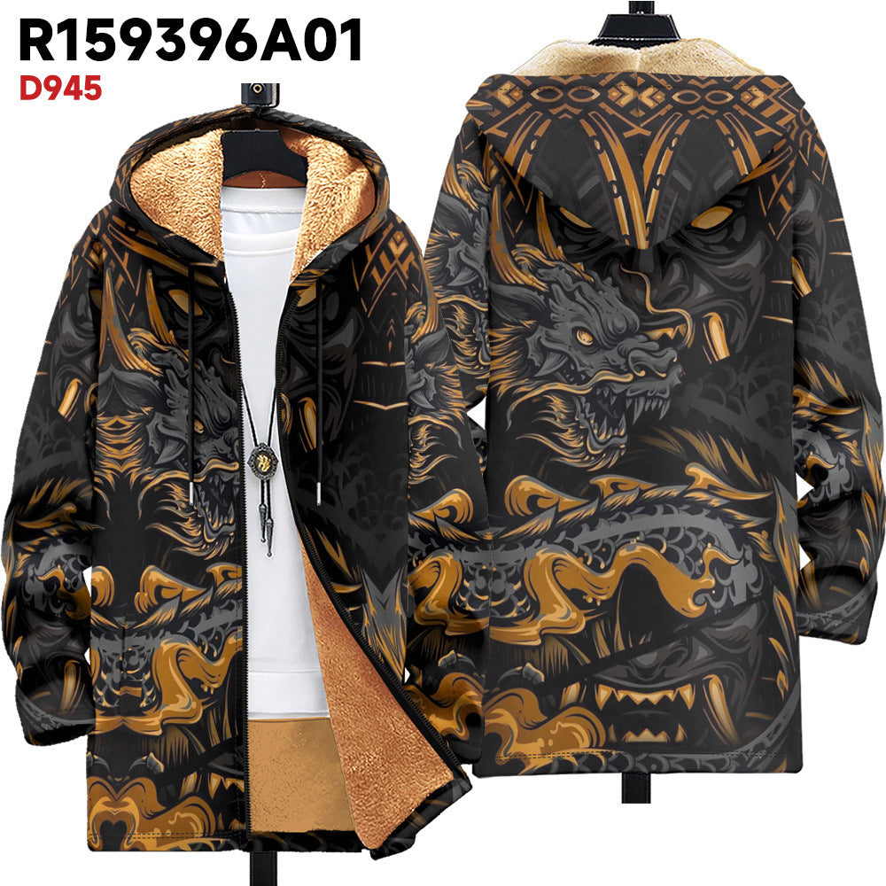 Hooded Cardigan Thick Winter Clothes - Type D / XS