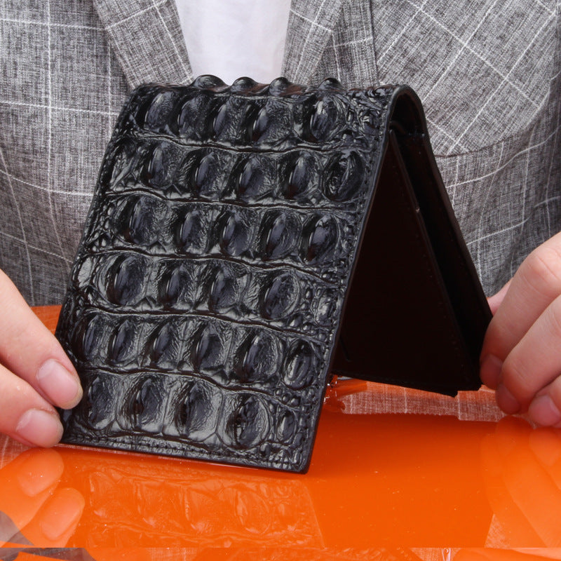 Horizontal Wallet Leather Vertical Wallet - Vertical black