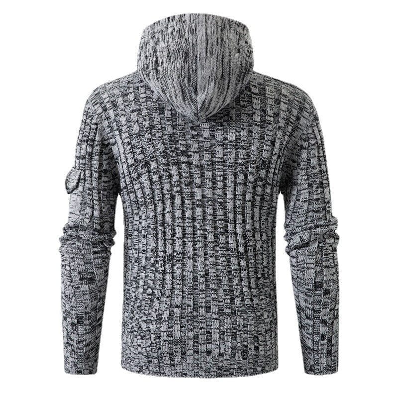 Horn Button Slim Fit Men’s Sweater