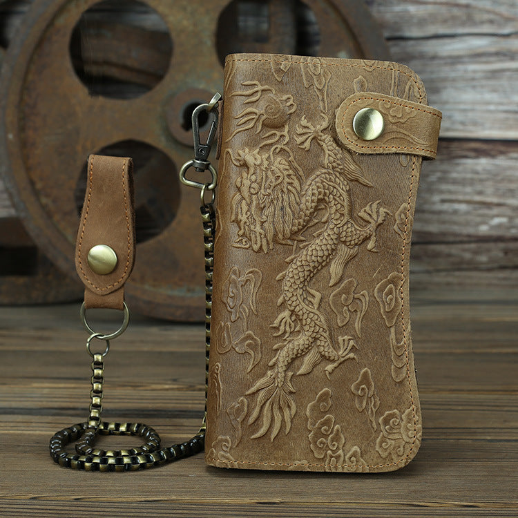 Horseskin Men’s Bag Keyring Purse - Phagosaurus