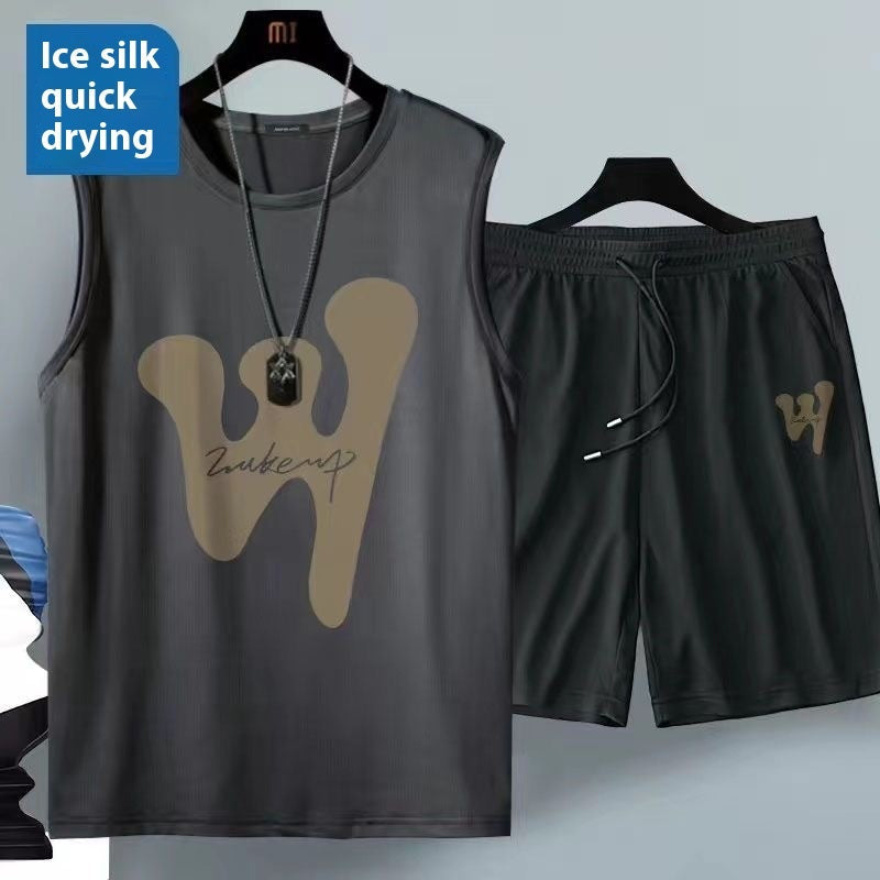 Summer Sleeveless Vest Suit Men’s Sports And Leisure