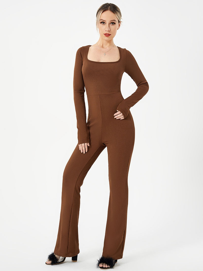 Women’s Loose Casual High Stretch Jumpsuit - 4