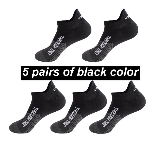 Fashion Running Sweat-absorbent Breathable Non-odor Foot Socks - A / One size