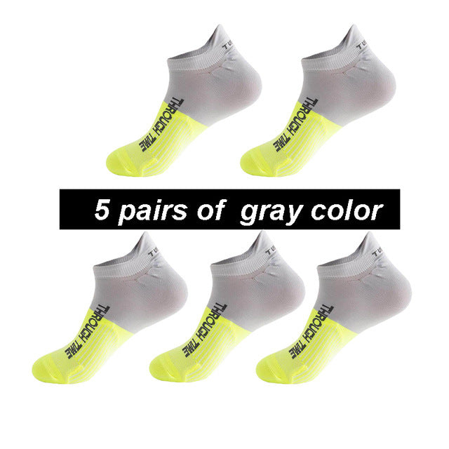 Fashion Running Sweat-absorbent Breathable Non-odor Foot Socks - C / One size