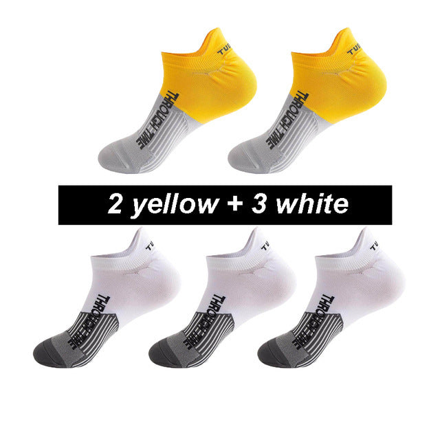 Fashion Running Sweat-absorbent Breathable Non-odor Foot Socks - G / One size