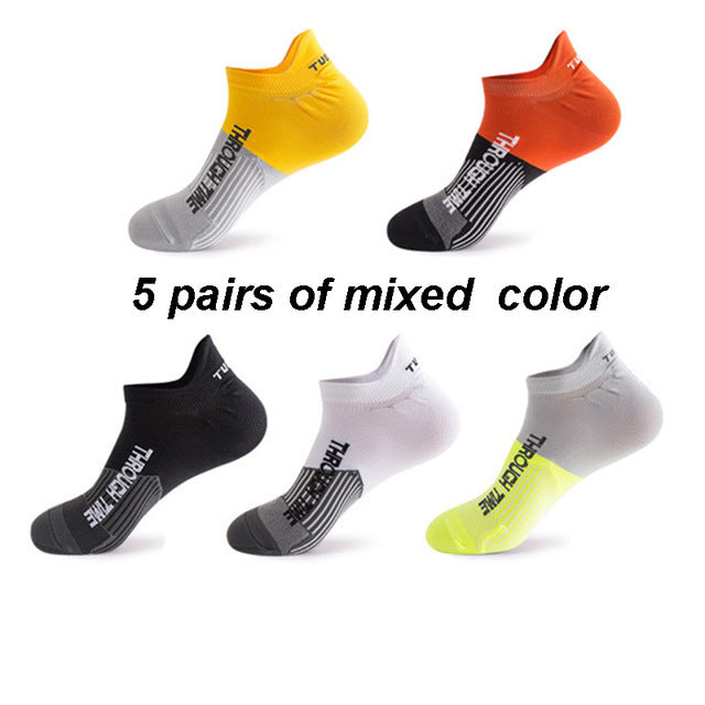 Fashion Running Sweat-absorbent Breathable Non-odor Foot Socks - I / One size